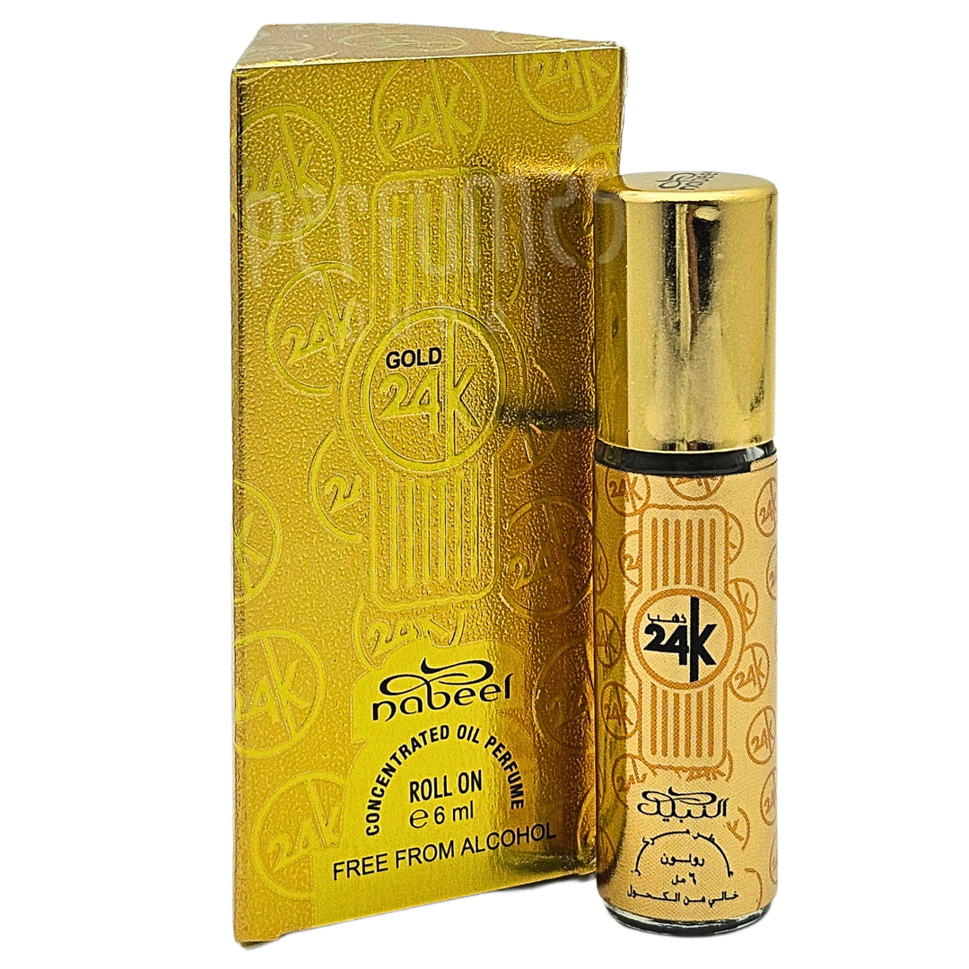 24K Gold 6ml Roll On Oil By Nabeel