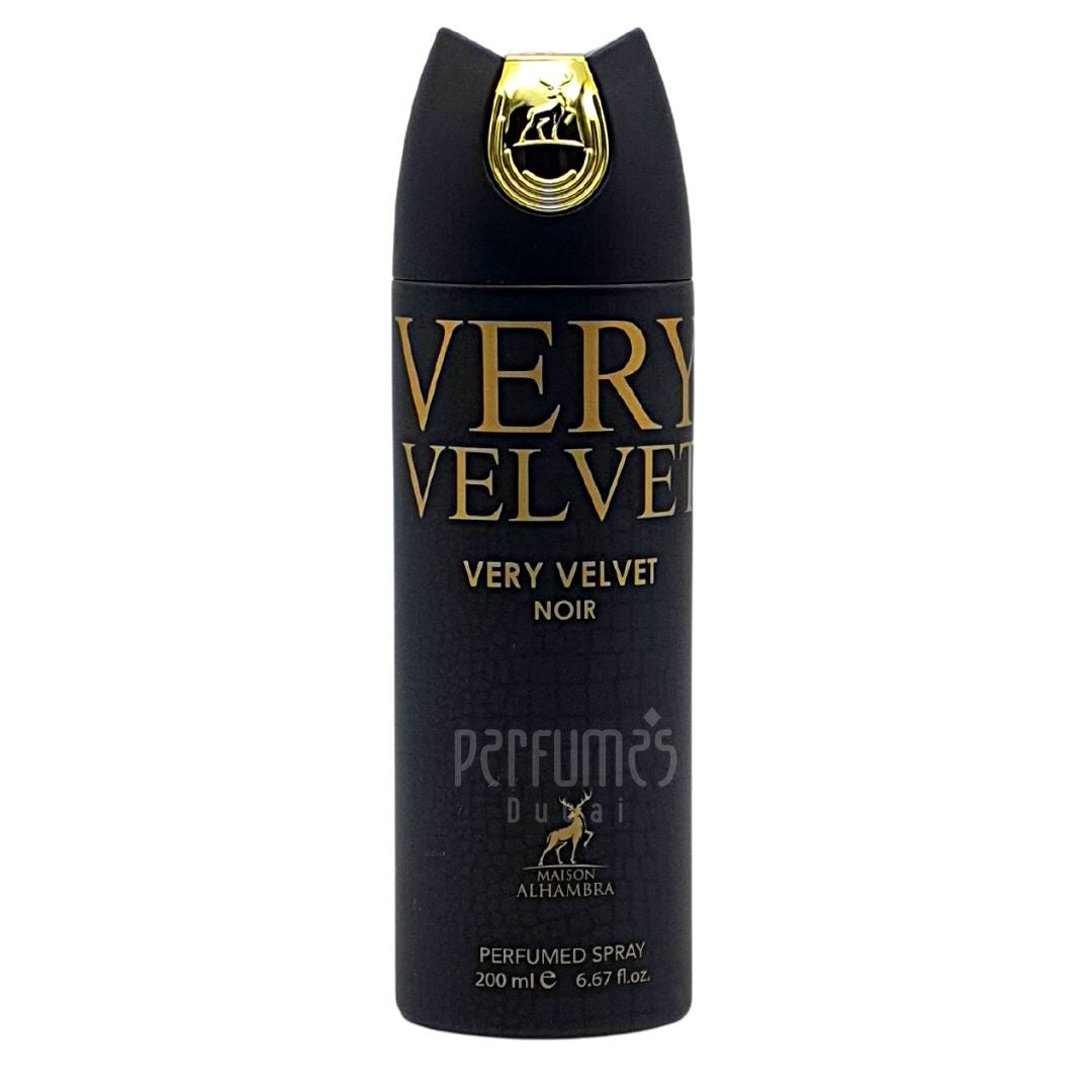 Very Velvet Noir Perfumed Spray 200ml by Maison AlHambra